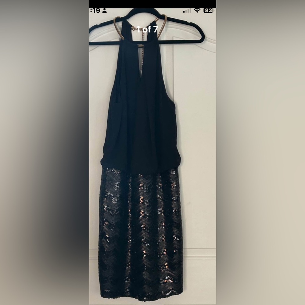NWT black Guess cocktail dress size 14